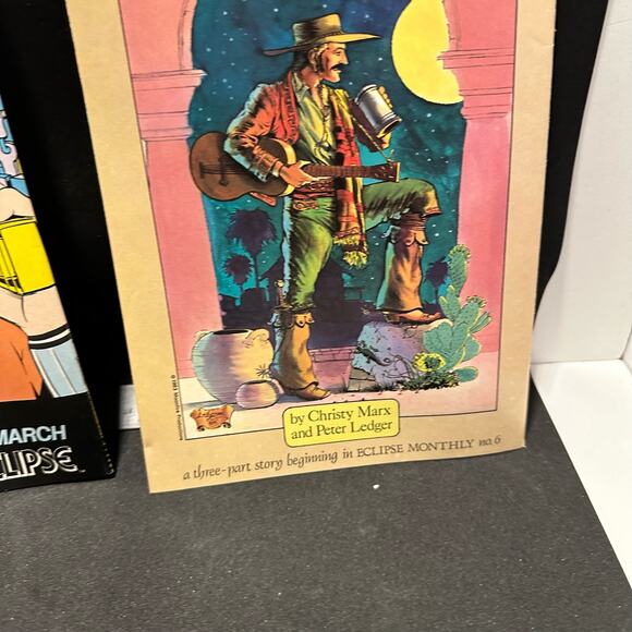 No. 1 & 2 Aztec Ace Eclipse Comics 1984 March April First Issue Comic Book - Picture 4 of 8